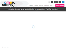 Tablet Screenshot of cmykgrafix.com